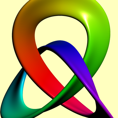 One-sided trefoil knot